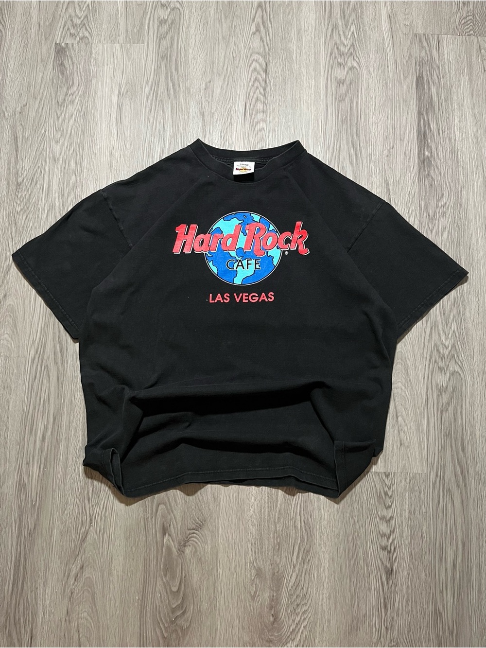 90s Hard Rock Cafe, Las Vegas planet earth graphic T-shirt adult XL made in US